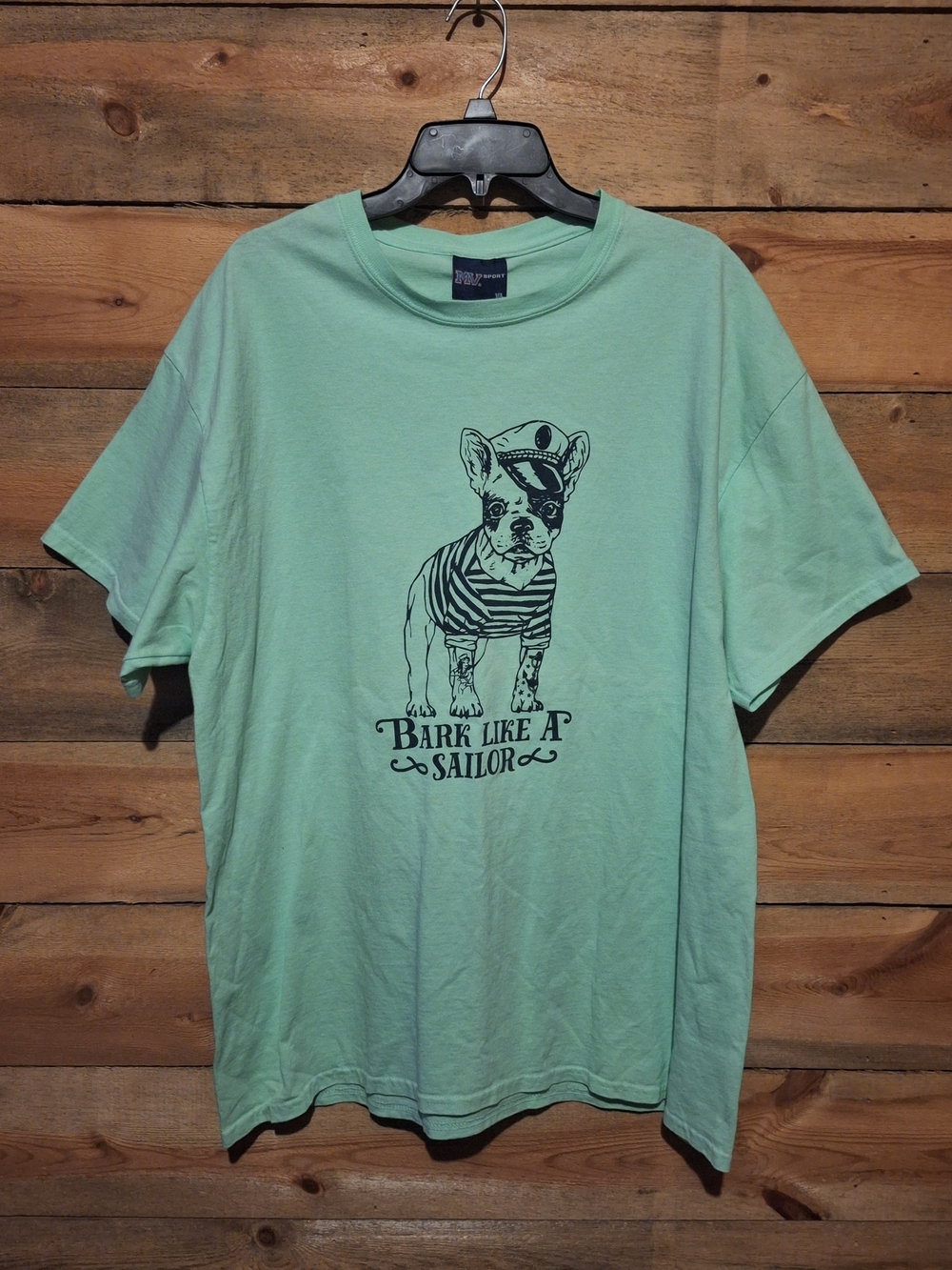 MV Sport Mint Green 'Bark Like A Sailor' Dog Graphic Tee